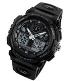 SKMEI 1270 Heren Waterdicht Dual Display Digitaal Horloge Outdoor Sports Watch (Grijs)