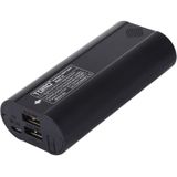 TOMO P2 USB Smart 2 batterijlader met indicatielampje voor 18650 Li-ion batterij (zwart)