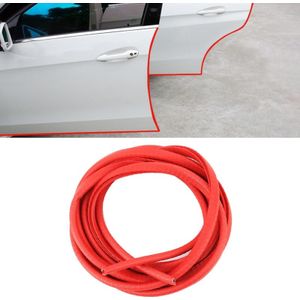 5m rubber auto kant Deurrand bescherming Wire Guards cover TRIMs stickers (rood)