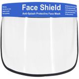 Anti-Speeksel Splash Anti-Spitting Anti-Fog Anti-Oil Beschermende Face Shields Masker met elastische band  Engelse woorden