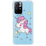 Voor Xiaomi Redmi Note 11 5G China Lichtgevende TPU-beschermende telefooncase (Star Unicorn)