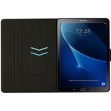 Voor Samsung Galaxy Tab A 10.1 T580 Stiksels Effen Kleur Smart Leather Tablet Case (Grijs)
