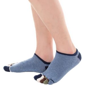 Mannen met een lage topkleuren absorberen vijf vinger katoenen sokken  vrije maat