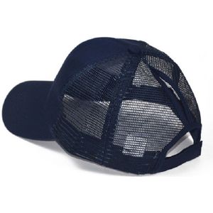 Zomer katoen mesh opening paardenstaart hoed zonnebrandcrme Baseballpet  specificatie: ?? (Navy)