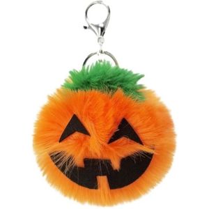 3 stuks pompoen pluche sleutelhangers Fashion auto Halloween sleutelhanger partij Gift (Orange)