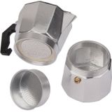 High Quality Aluminum Moka Coffee Maker Espresso Coffee Pot(Silver)
