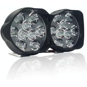 2 PCS L15 8-85V / 15W / 5000K / 1200LM Motorcycle / Car IPX4 Waterproof External LED Glare Spotlight Working Lamp