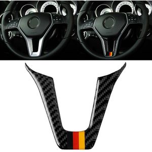 Auto Duitse vlag Carbon Fiber stuurwiel decoratieve sticker voor Mercedes-Benz
