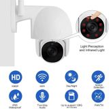 TUYA QX45 1080P Full HD IP65 Waterdichte 2.4G Draadloze IP-camera  ondersteuning Amazon Alexa & Google Home & Motion Detection & Two-Way Audio & Night Vision & TF-kaart