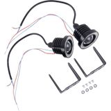 2 stuks 2 5 inch DC12V 10W 900LM 6500K auto Angel Eyes mist Lamp Mistlamp  kabel lengte: 20cm (stoplicht + wit licht)