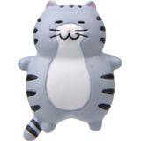 Fat Cat 3D koelkastmagneet magnetische sticker telefoonhoes DIY-accessoires (grijs-wit)