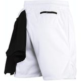 Sneldrogende atletische shorts voor heren  enkele laag  5/10 broek met hangende handdoek  maat: L
