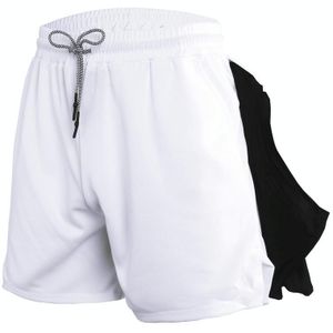 Sneldrogende atletische shorts voor heren  enkele laag  5/10 broek met hangende handdoek  maat: L