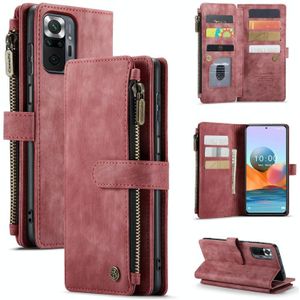 Voor Xiaomi Redmi Note 10 Pro 4G / Redmi Note 10 Pro Max Caseme-C30 Multifunctionele Horizontale Flip PU + TPU-telefoonhoes