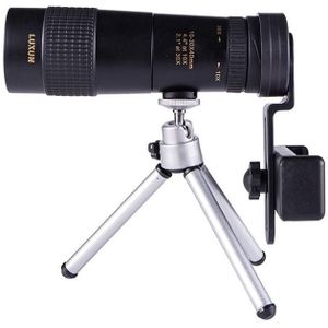 Luxun 10-30x40 Single-Cilinder HD High-Power Telescoop Mobiele Telefoon Mini Telescope (Telescope & Phone Clip & Tripod)