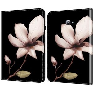 Voor Samsung Galaxy Tab A T580 10.1 Kristaltextuur geschilderd lederen tablethoes (Mandala's)