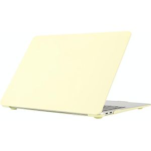 Voor MacBook Pro 16 inch crmestijl laptop plastic beschermhoes (crme geel)