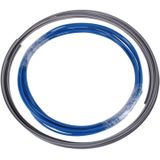 Universele decoratieve krasbestendige pickup 4  2 M flexibele auto Wheel Hub Trim lijstwerk schijnt decoratie Strip met beschermende onder Slot(Blue)