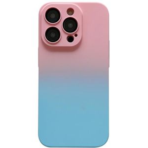 Voor iPhone 13 Pro Max Skin Feel Gradient Telefoonhoesje (roze + blauw)
