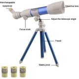 Kinderen High-Definition Meerdere astronomische telescoopwetenschap Onderwijshulpmiddelen (B Model Blue)