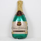 Verjaardagsfeestje Achtergrond Decoratie Set Champagne Fles Golden Happy Birthday Aluminium Film Ball