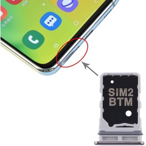SIM-kaartlade + SIM-kaartlade voor Samsung Galaxy A80 (Zilver)