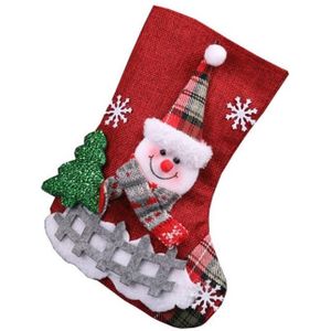 3 PCS kerstversiering medium kerstkous Gift Bag (Sneeuwpop)