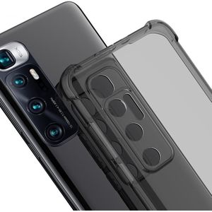Voor Xiaomi Mi 10 Ultra IMAK All-inclusive Shockproof Airbag TPU Case + Screen Stickers(Transparant Zwart)