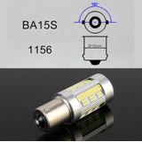 2 stks 1156/BA15S DC12-24V 21W auto turn Light 105LEDs SMD-4014 lampen  met decoder (wit licht)
