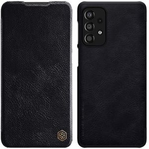 For Samsung Galaxy A13 4G NILLKIN QIN Series Crazy Horse Texture Leather Case(Black)