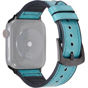 Crazy Horse Texture Lederen vervangende horlogebanden voor Apple Watch Series 6 & SE & 5 & 4 40 MM / 3 & 2 & 1 38mm