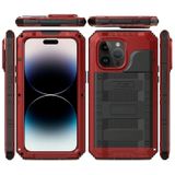 Voor iPhone 14 Pro RedPepper Wolf 360 Full Body Rugged Life waterdichte telefoonhoes