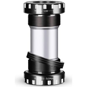 WEST BIKING Mountain Road Bike Screw-In Bearing Bottom Axle(Black)