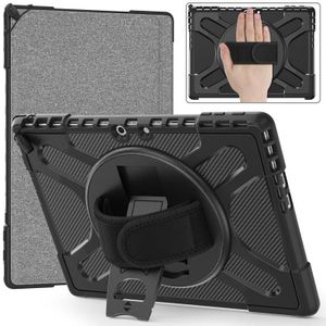 Voor MicroSoft Surface Pro 9 Draaibare Kickstand Grip Shockproof Tablet Case(Black)