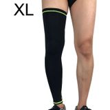 Outdoor basketbal badminton sport knie pad paardrijden Running Gear lange ademende bescherming benen panty  grootte: XL