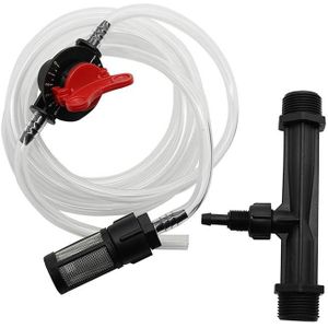 Venturi Fertilizer Applicator G3 / 4 Meststof en Filter Stro-kit met Six-Point Connector