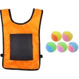 Kinderen Dodgeball Vest voor Parent-Child Outdoor Games met 5 ballen  specificatie: klein