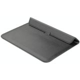 PU-leer Ultra-dunne Envelope Bag laptoptas voor MacBook Air / Pro 11 inch  met standfunctie(zwart)