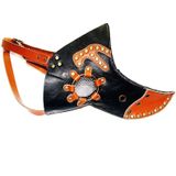 HG65007 Halloween Dress Up Rekwisieten Twee-kleur Rivets Stitching Snavel Vorm Masker