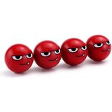 4 stks/set Devil Ball Ventieldopjes Automotive Universele Modificatie Kleppendeksels (Rood)