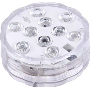 Waterdichte onderdompelbare LED licht  10 LEDs cilinder afstandsbediening met externe regelaar  Remote controle bereik (in Open gebied): 24-30 voeten