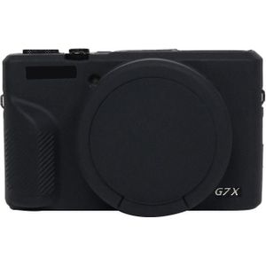 Voor Canon PowerShot G7 X Mark III / G7X3 zachte siliconen beschermhoes met lensdop