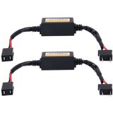 2 PC's H7 auto Auto LED koplamp Canbus waarschuwing foutvrij Decoder-Adapter voor DC 9-16V/20W-40W