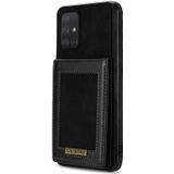 Voor Samsung Galaxy A71 4G N.Bekus Verticale Flip Card Slot RFID Telefoon Case (Zwart)