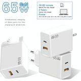 GaN PD48W Type-C PD3.0 + USB3.0 notebookadapter voor Apple MacBook-serie  EU-stekker