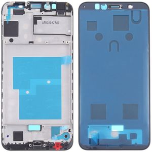 Front behuizing LCD frame bezel plaat voor Huawei Y6 Prime (2018) (zwart)