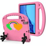 For Lenovo Tab P10 TB-X706 Love Small Palm Holder EVA Tablet Case(Pink)