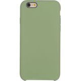 Pure Color Liquid silicone + PC beschermende back cover Case voor iPhone 6 plus & 6s plus (mint groen)