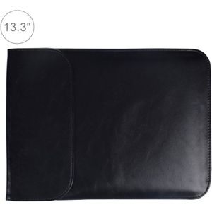 13 3 inch PU + nylon laptop tas Case Sleeve notebook draagtas  voor MacBook  Samsung  Xiaomi  Lenovo  Sony  DELL  ASUS  HP (zwart)