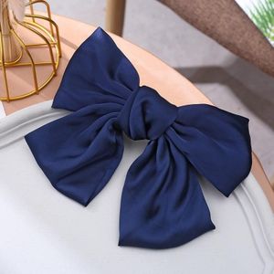 5 PCS Satin Bow Hairpin Back Head Hair Accessoires  Kleur: Tibetaans blauw